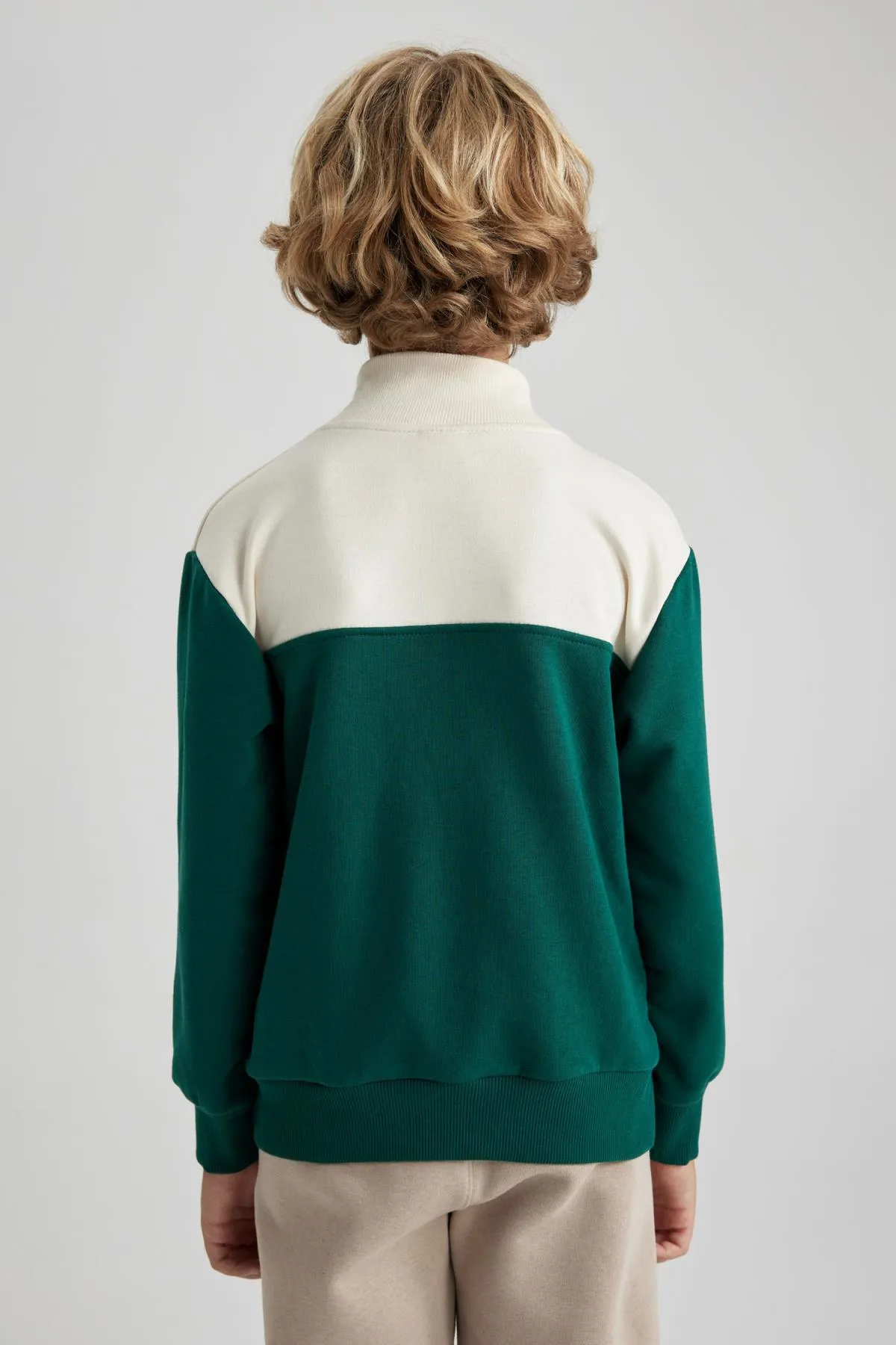 DeFacto  Jungen-Sweatshirt mit halbem Reißverschluss