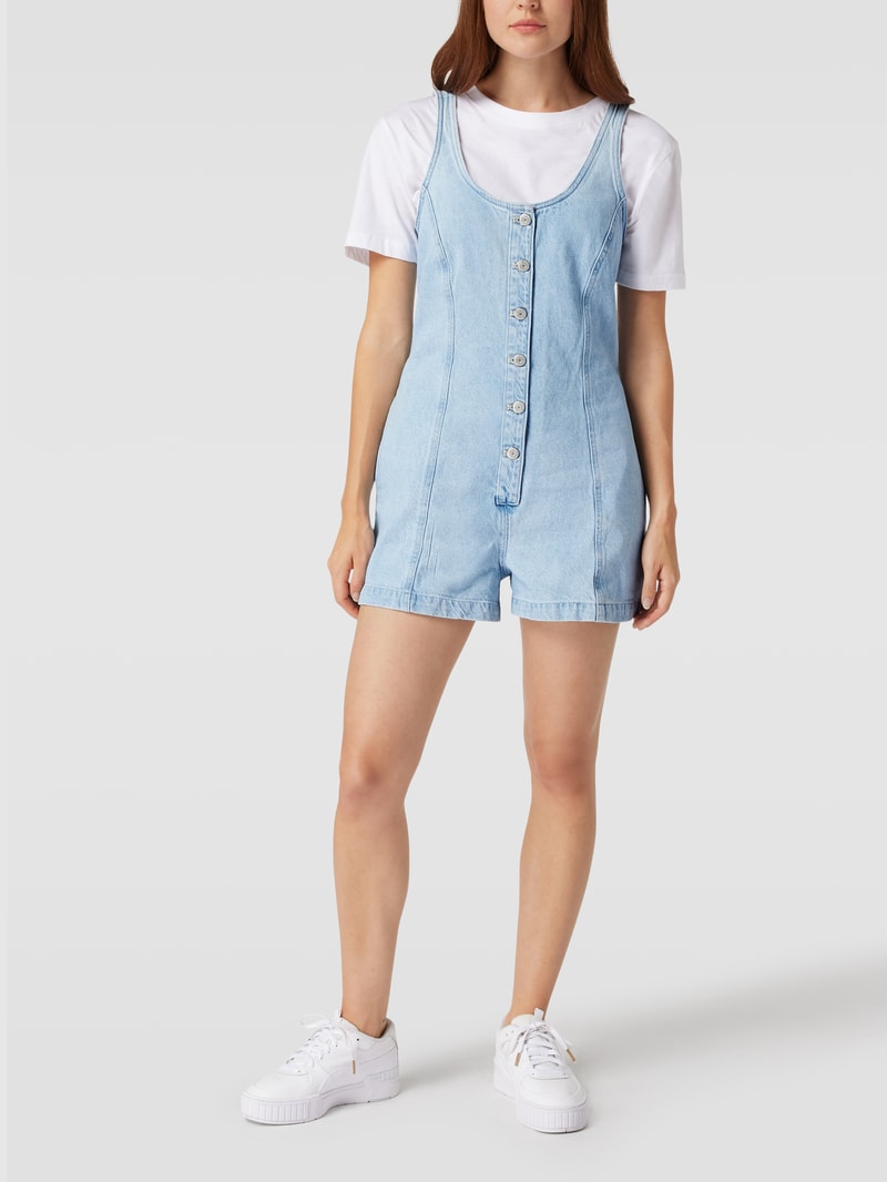Playsuit in Jeans-Optik in jeans