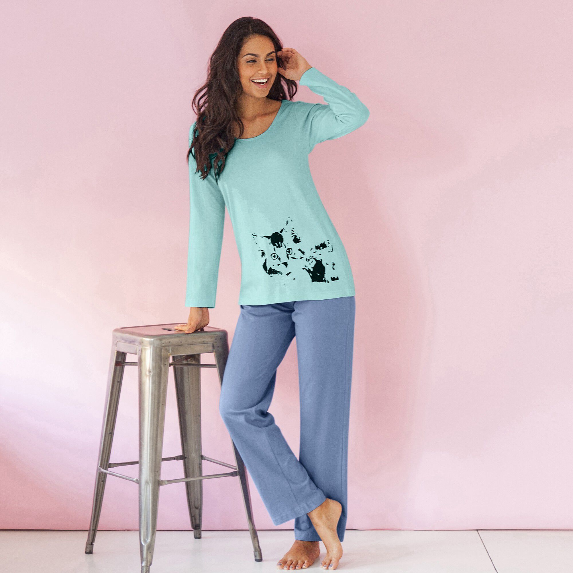 Pyjama imprimé chat