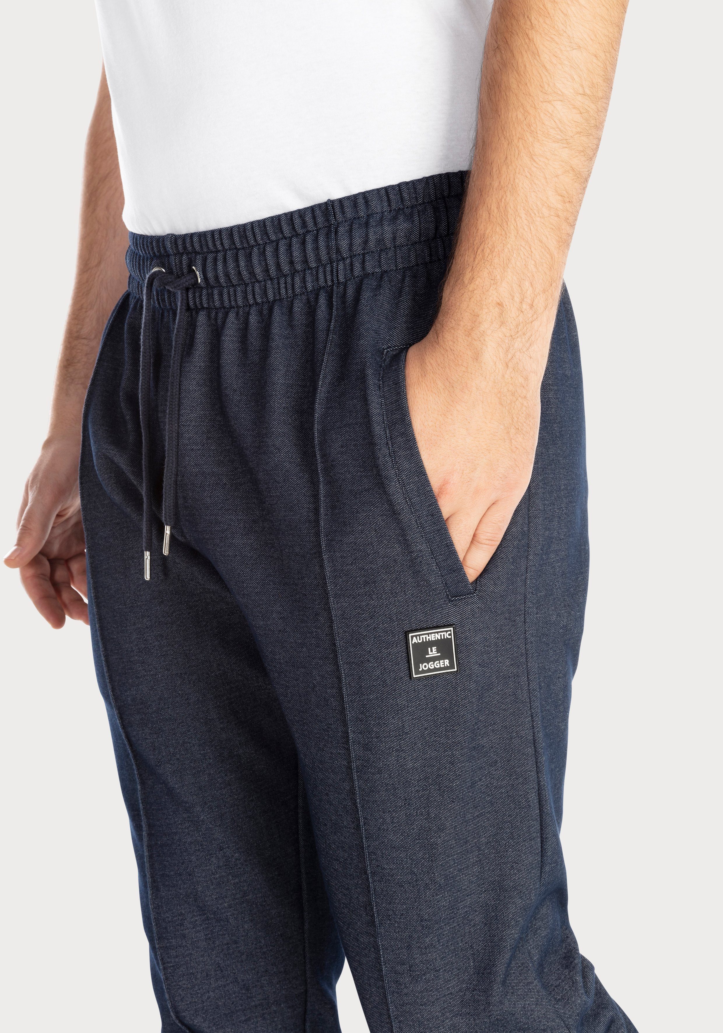 AUTHENTIC LE JOGGER Loungehose aus Pikee-Qualität