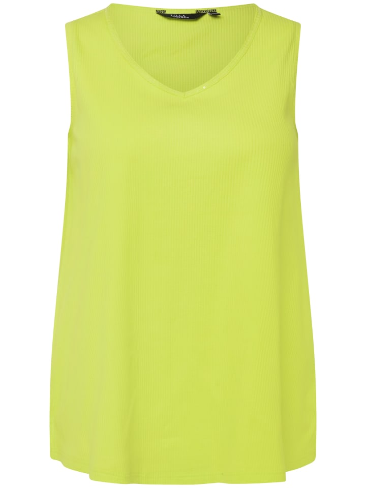 Ulla Popken Strick-Top in limonengrün günstig kaufen