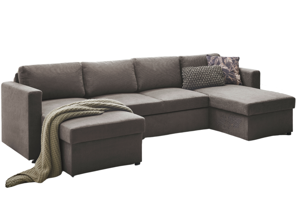 Sun Garden Wohnlandschaft Jena mit Schlaffunktion Taupe