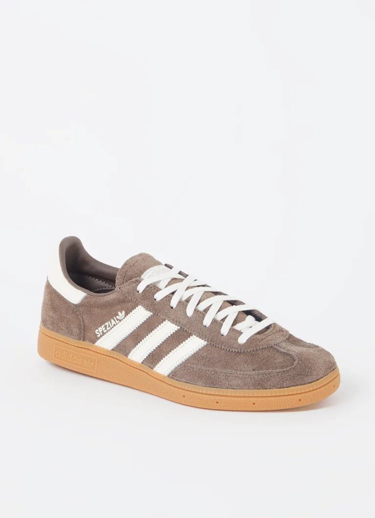 Adidas Handball Spezial -mokkanahkaiset lenkkarit nahkayksityiskohdilla