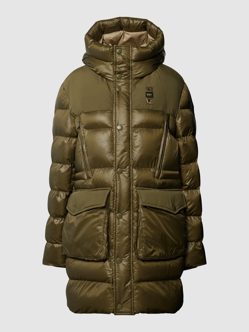 Parka mit Kapuze in olivgrün