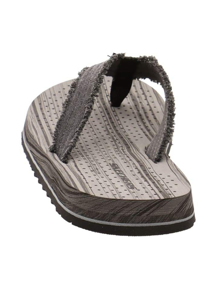 Skechers Zehentrenner in Schwarz günstig kaufen