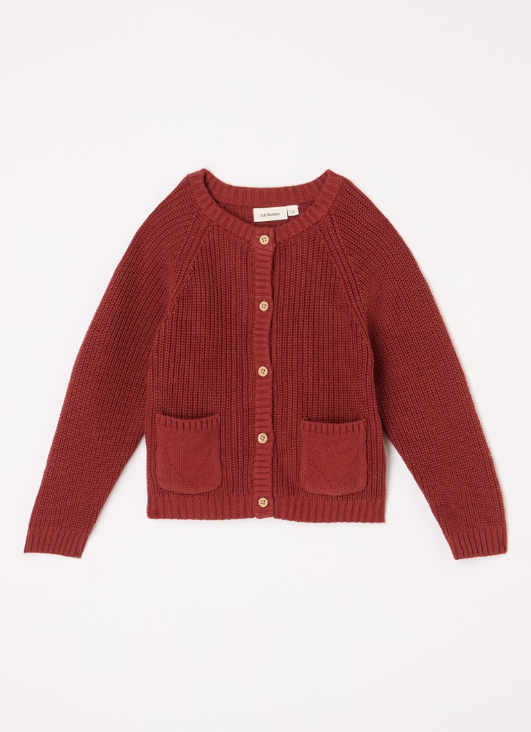 Cardigan gros Lis de la Lil' Atelier, confecționat din bumbac organic.
