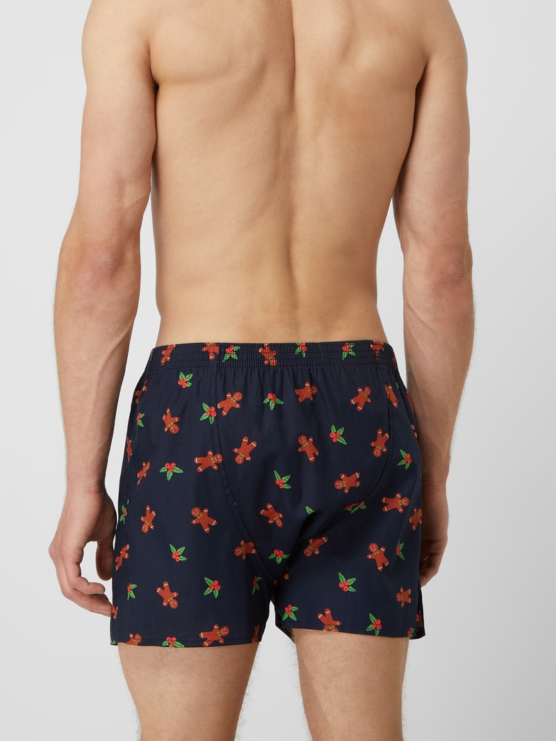 Boxershorts aus Baumwolle in dunkelblau