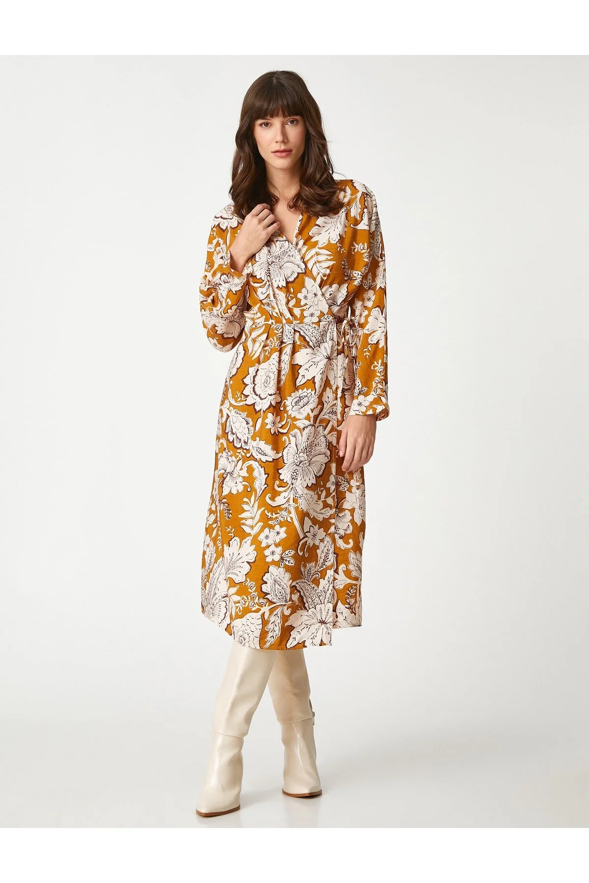 Koton  Geblümtes Wickelkleid