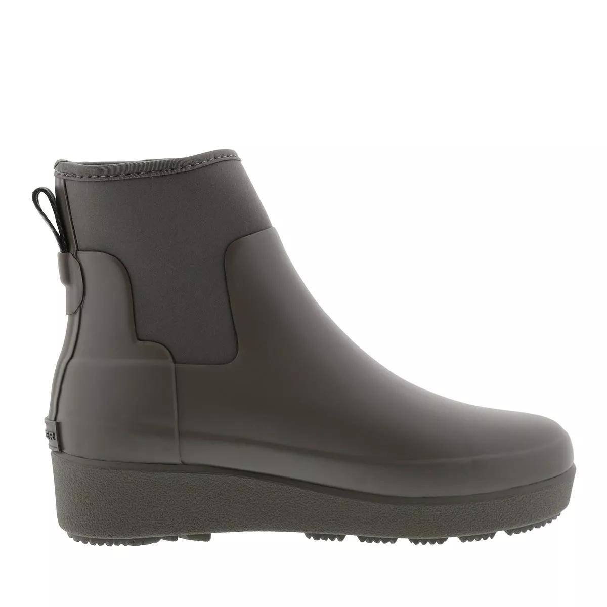 HUNTER Stiefeletten taupe Regenstiefel