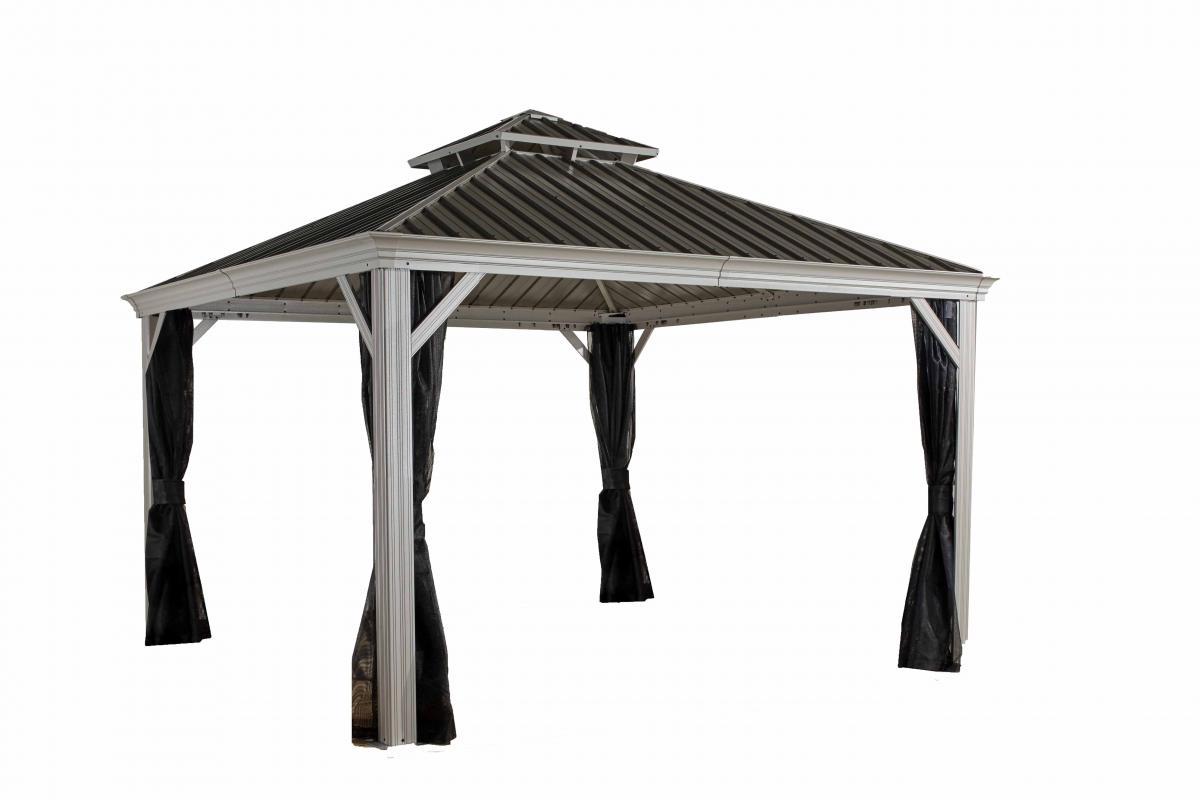 50NRTH Sojag Aluminium Pavillon Messina 10x12 champagner