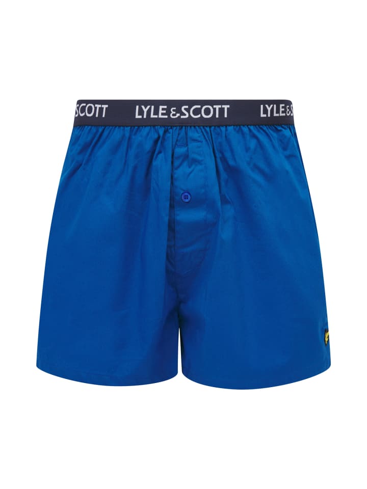 Lyle & Scott Boxer 2-Er Set in Pastellblau/Blau günstig kaufen