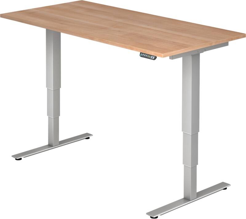 Hammerbacher Sitz-Stehschreibtisch XDSM Nussbaum 1.600 x 800 x 635 mm