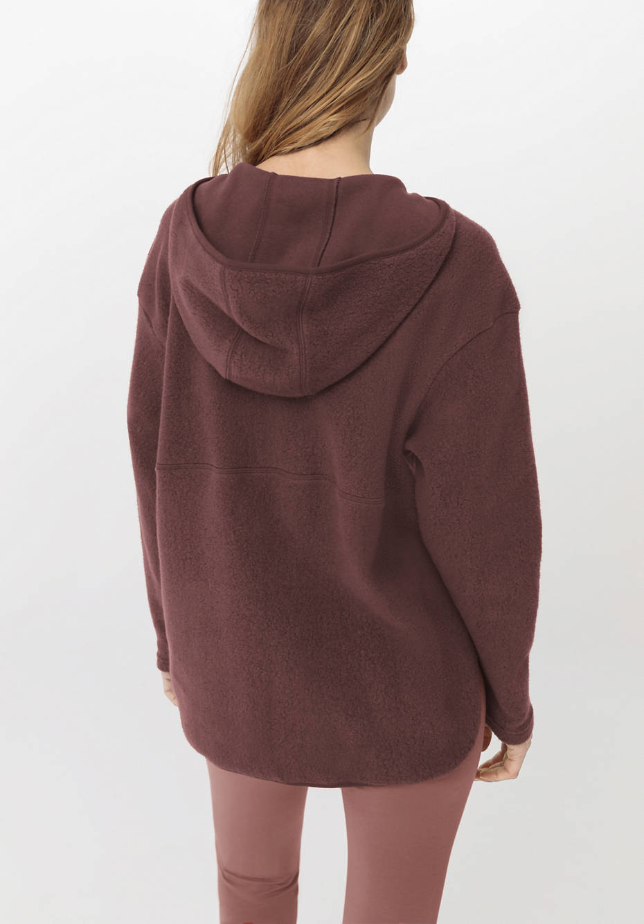 Fleece-Hoodie aus reiner Bio-Baumwolle