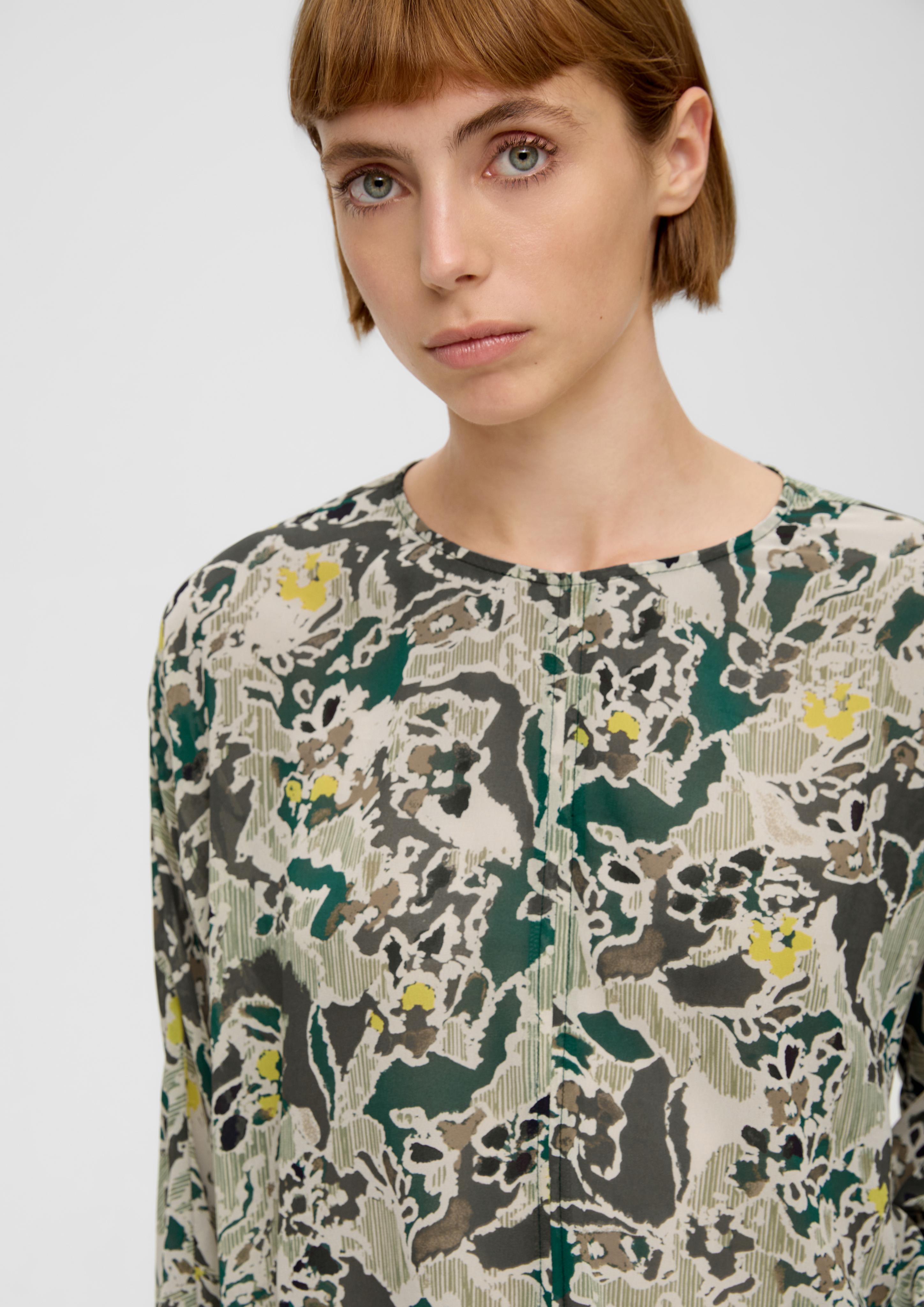 Chiffonbluse mit Allover-Muster  2135615-67A0