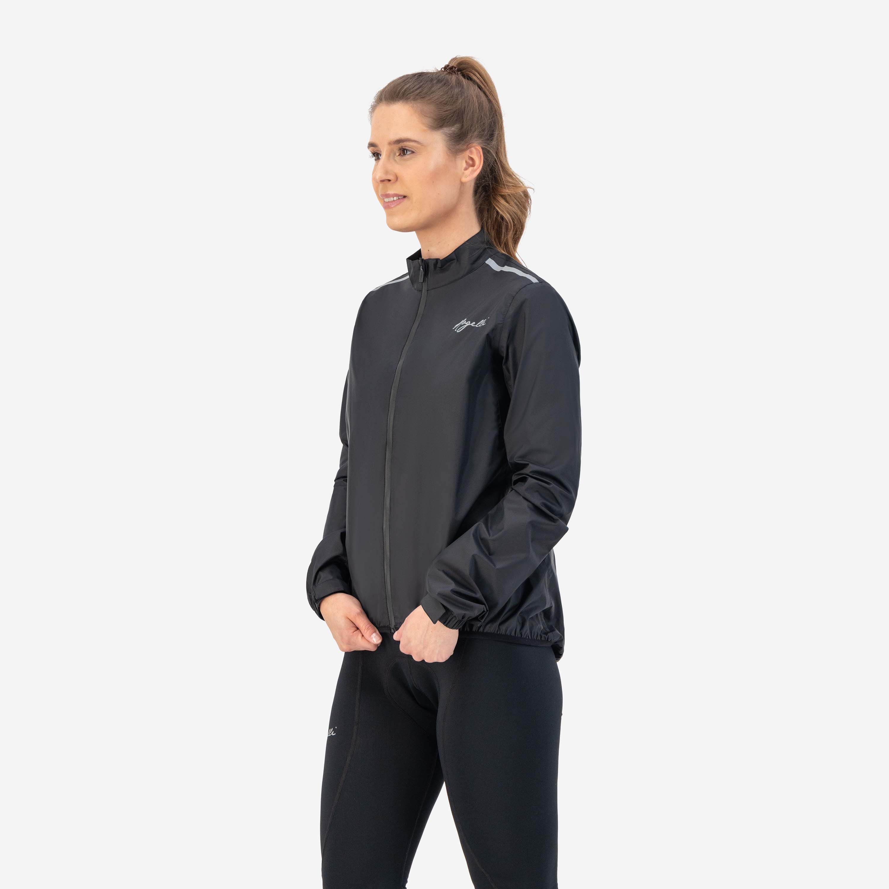 Rogelli Core Black Damen Fahrrad Regenjacke