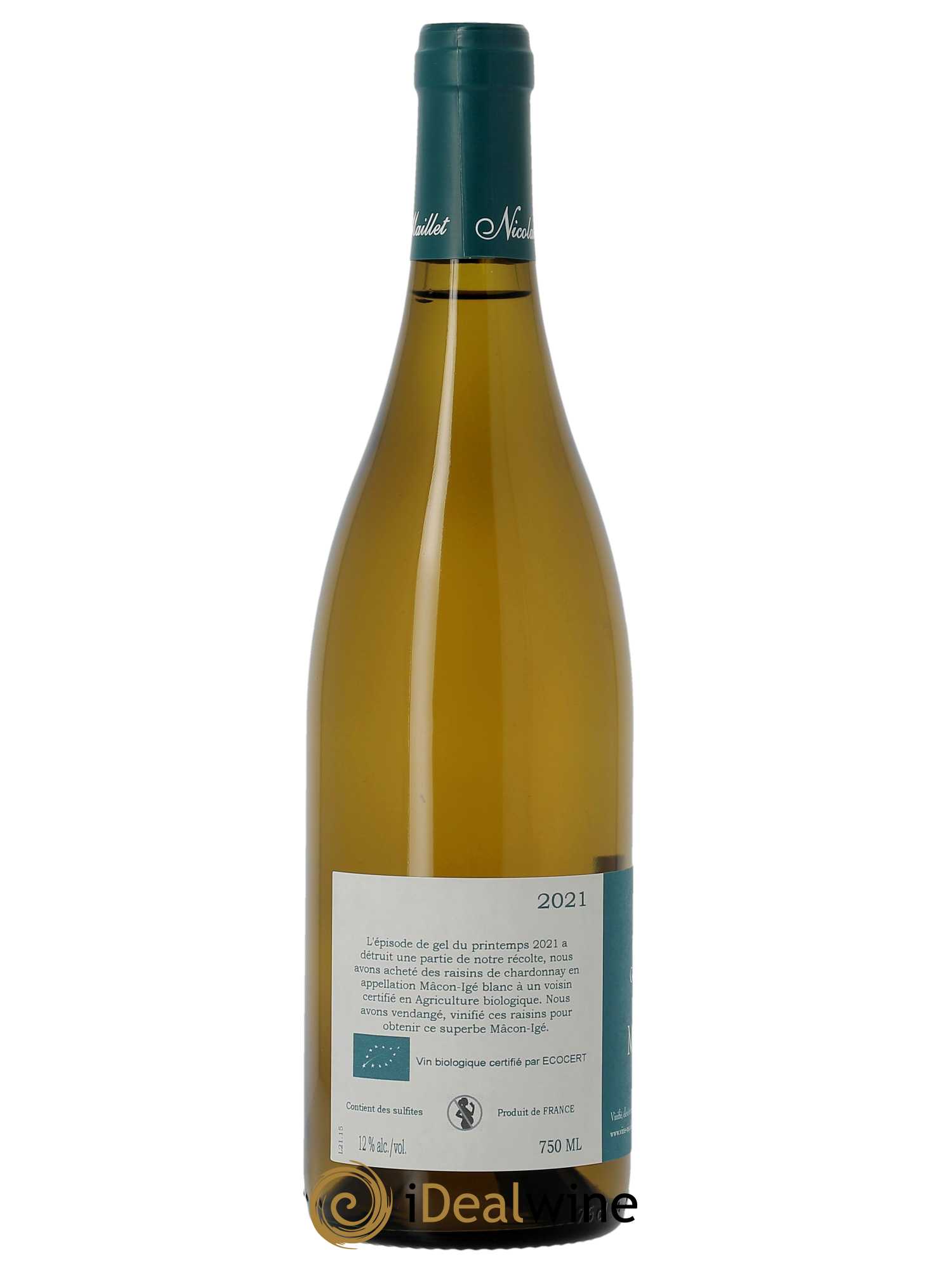 Mâcon-Igé Nicolas Maillet  2021 - Lot de 1 Bouteille