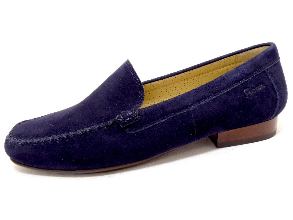 SIOUX Klassische Slipper blau campina