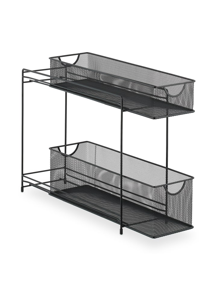 relaxdays Küchenschrank Organizer in Schwarz - (B)15 x (H)40 x (T)46 cm günstig kaufen onesize