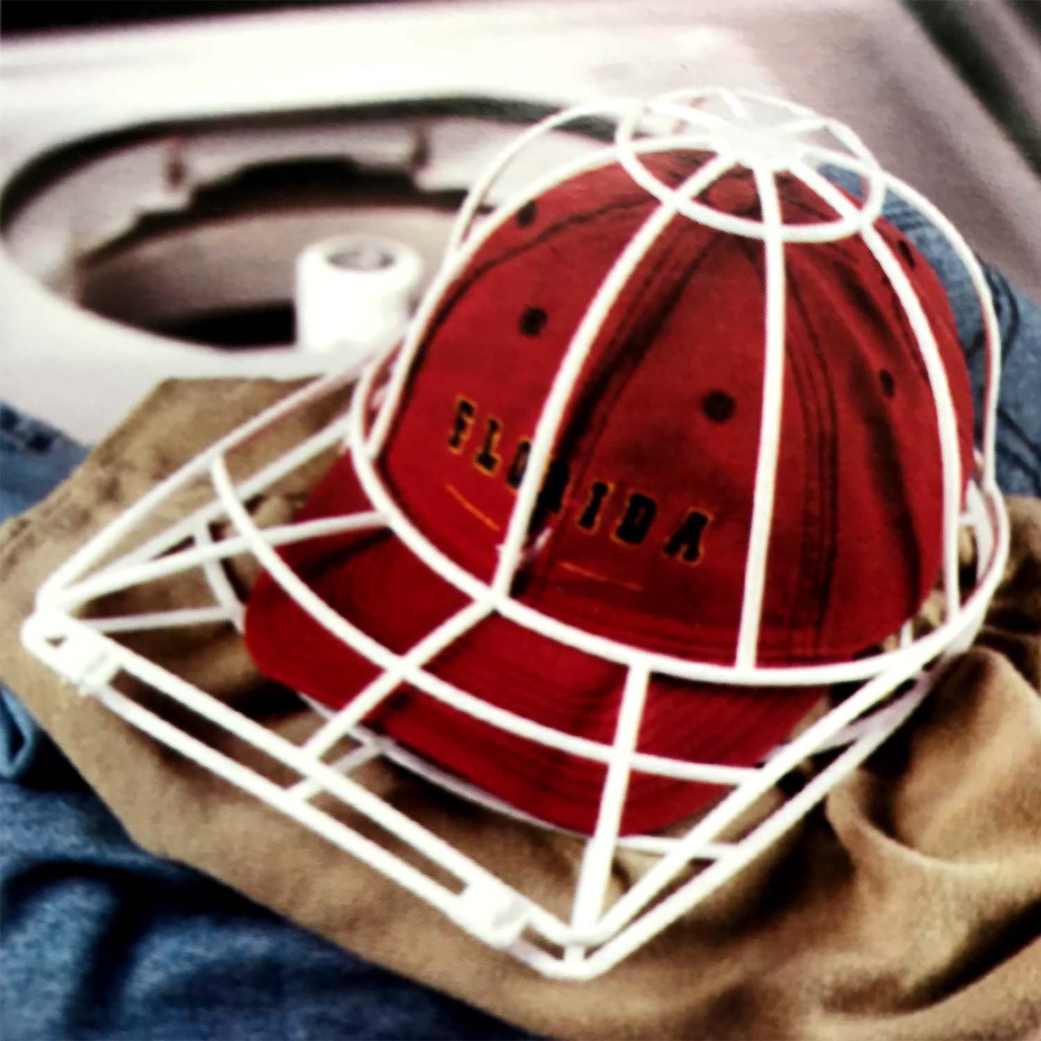 HAC24 Wäschenetz Baseballkappen Basecap Gestell Waschmine Spülmaschine, Geeignet für alle Größen