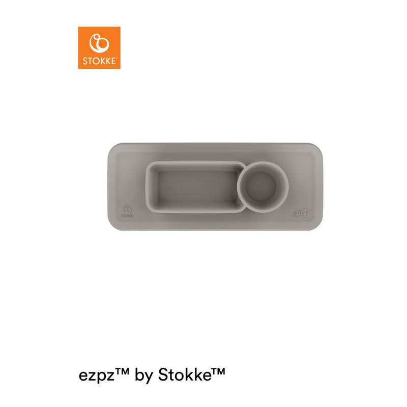 Set de table EZPZ gris pour chaise haute Clikk Stokke