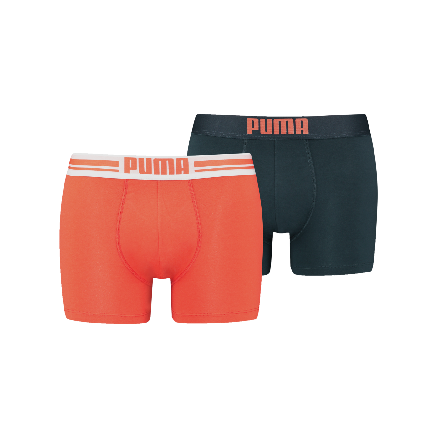 PUMA Placed Logo Boxer 2er Pack Rot Blau F034