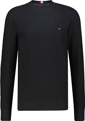 TOMMY HILFIGER Herren Strickpullover RECTANGULAR STRUCTURE CREW
