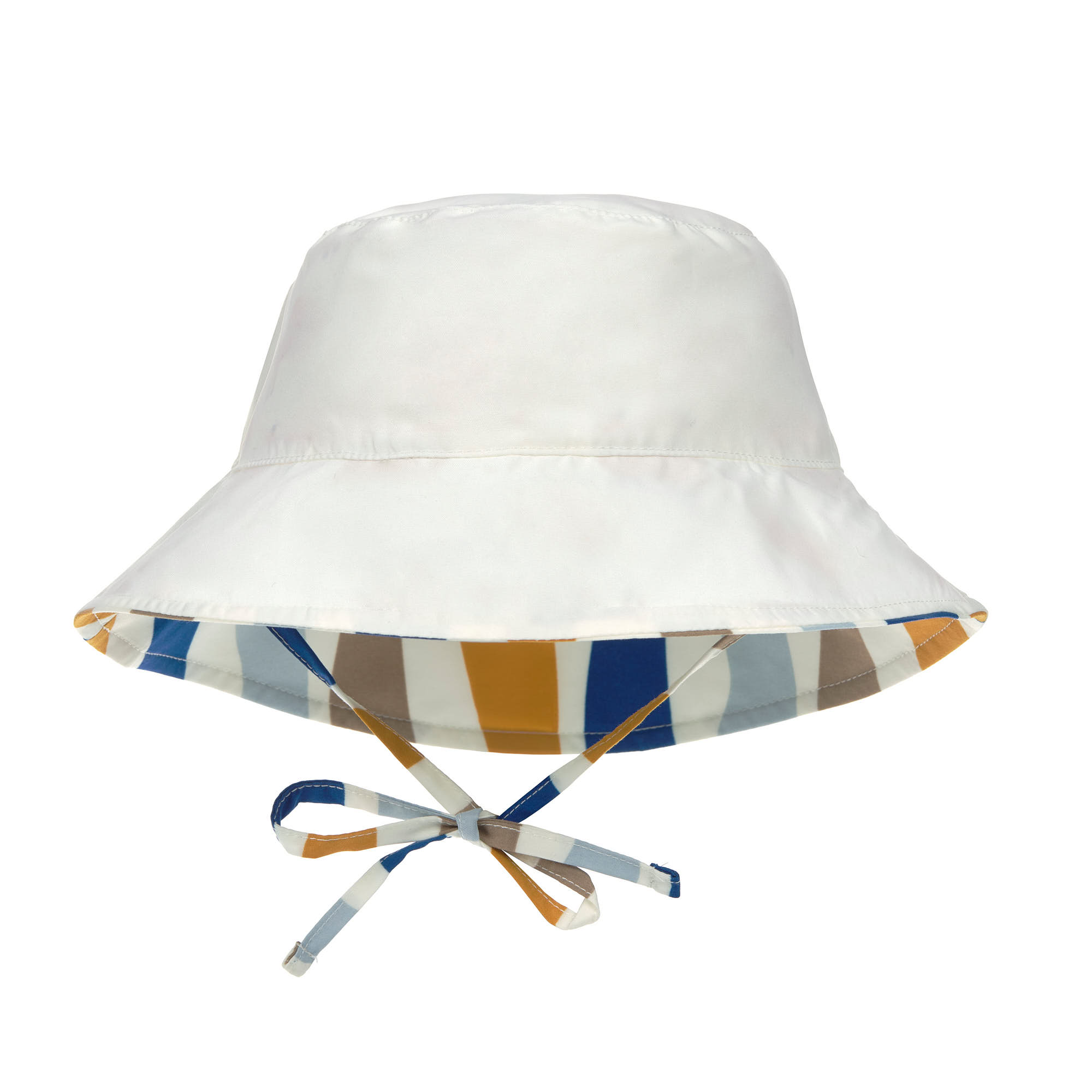 Sonnenhut Kinder (UV Schutz) - Wellen, Blau Weiß