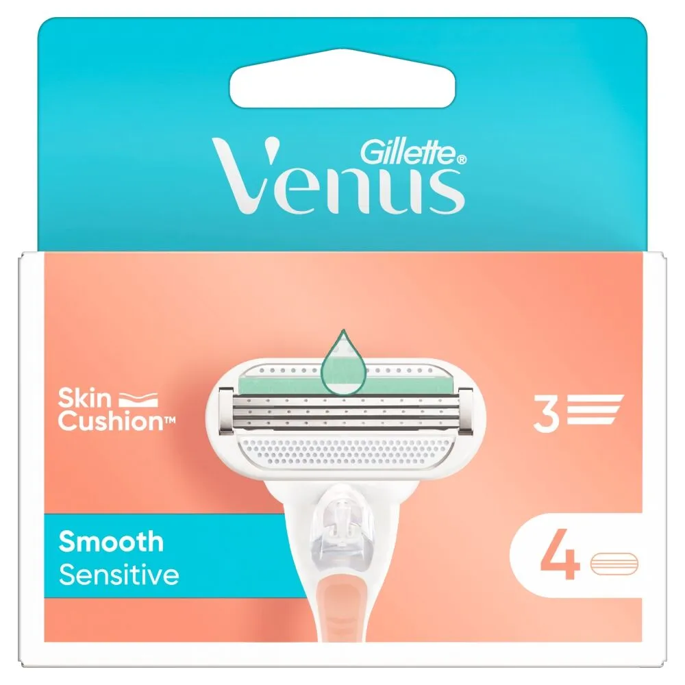 Ανταλλακτικά ξυραφιού Gillette Venus Smooth Sensitive Pink