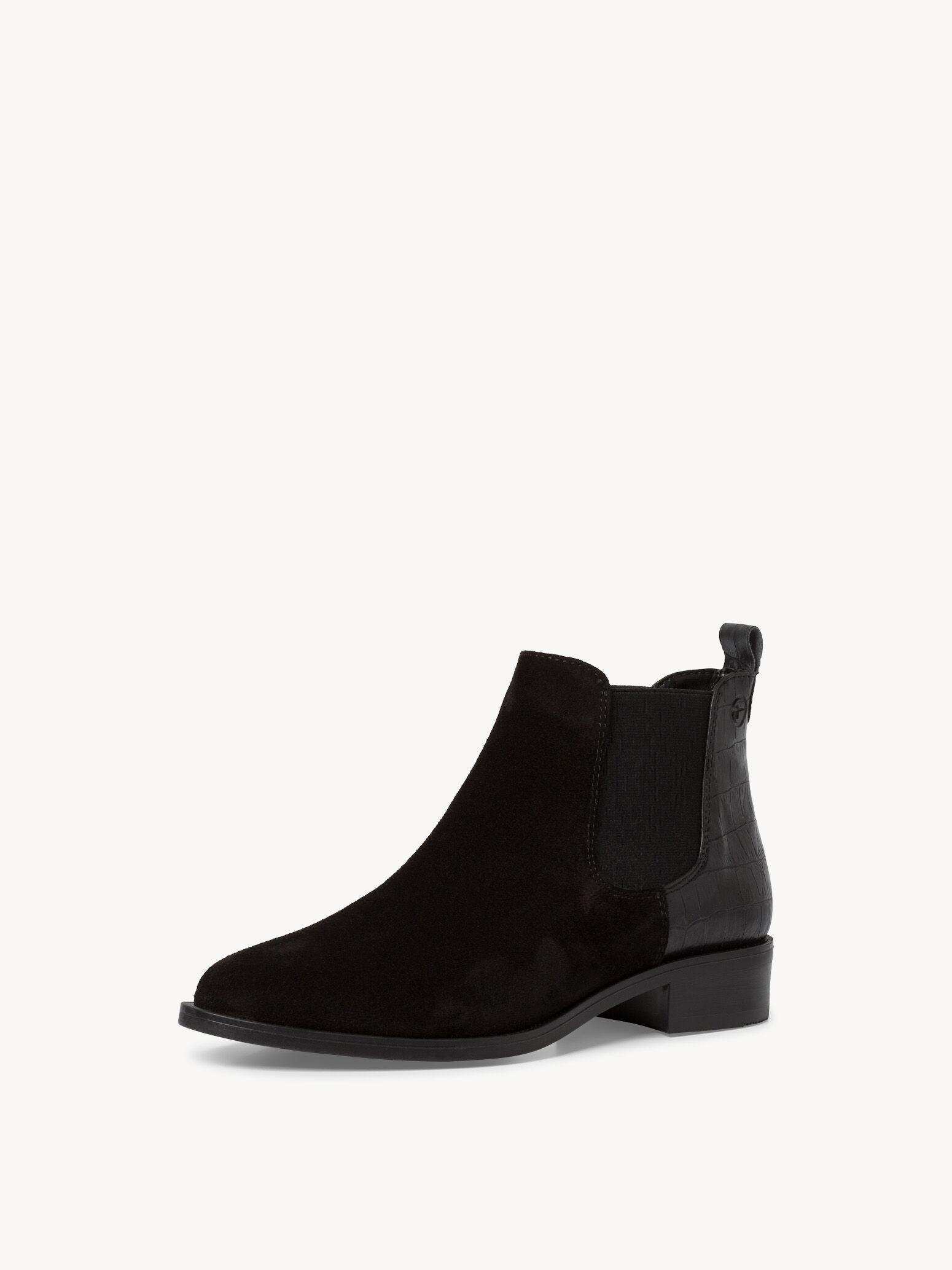Bottine Chelsea en cuir - noir