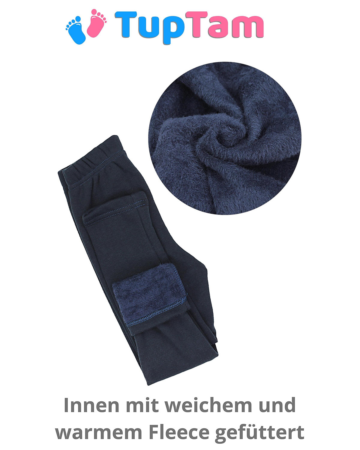 Mädchen Winter Leggings 2er PACK Gefüttert für Mädchen