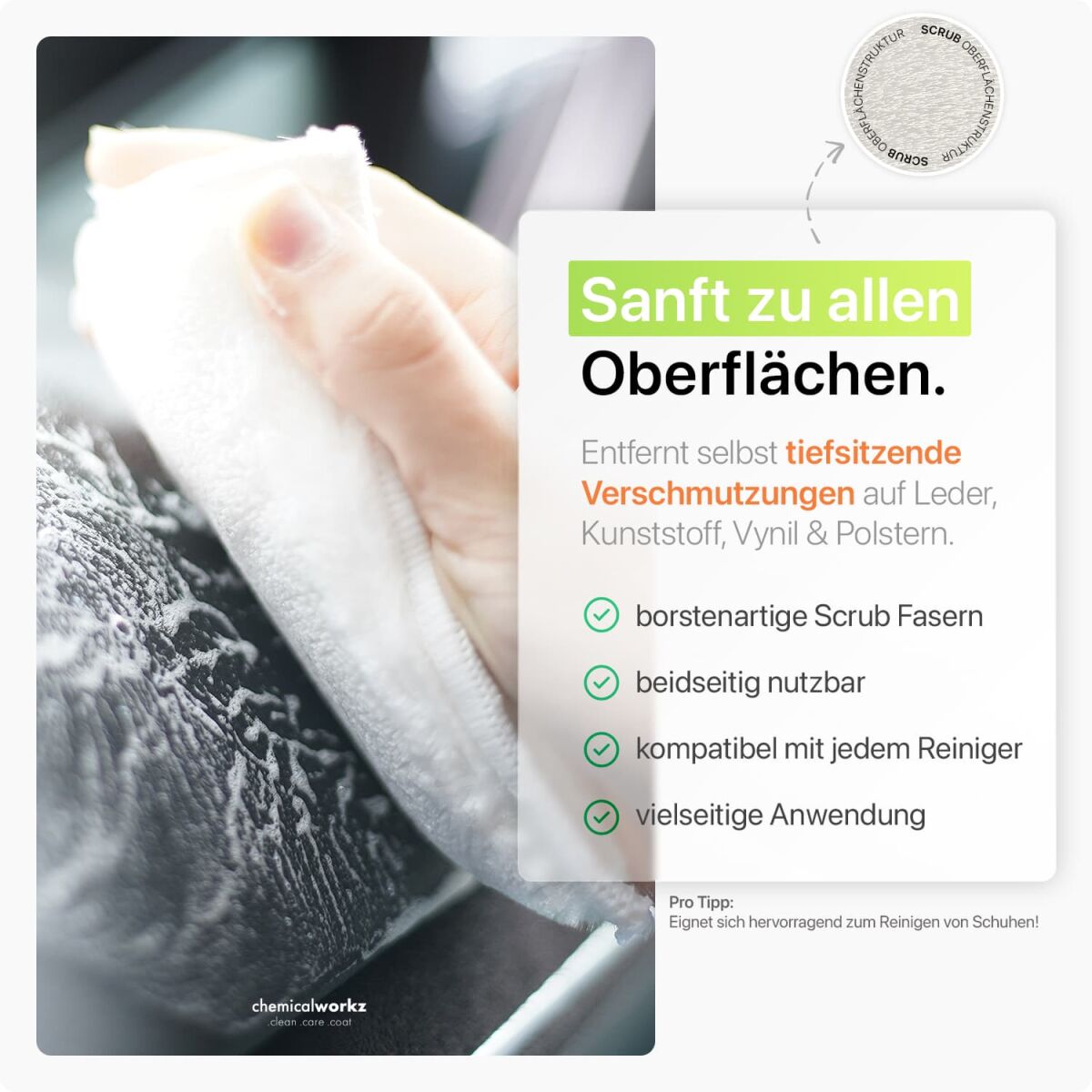 chemicalworkz Interior Cleaning Scrub Pad V2