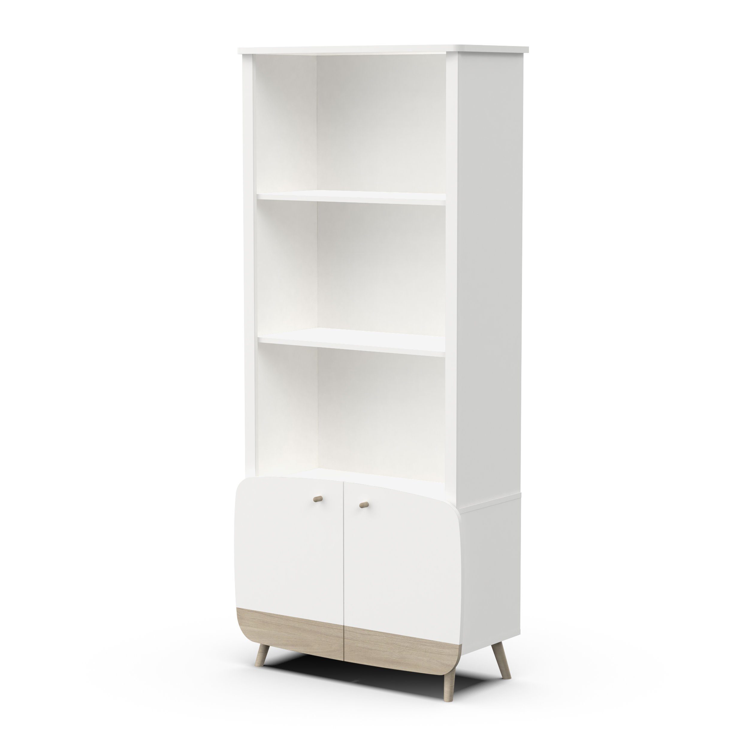 habeig Kinderregal Kinderschrank Kommode Bücherregal blau weiß Holz 177cm, besonders stabil