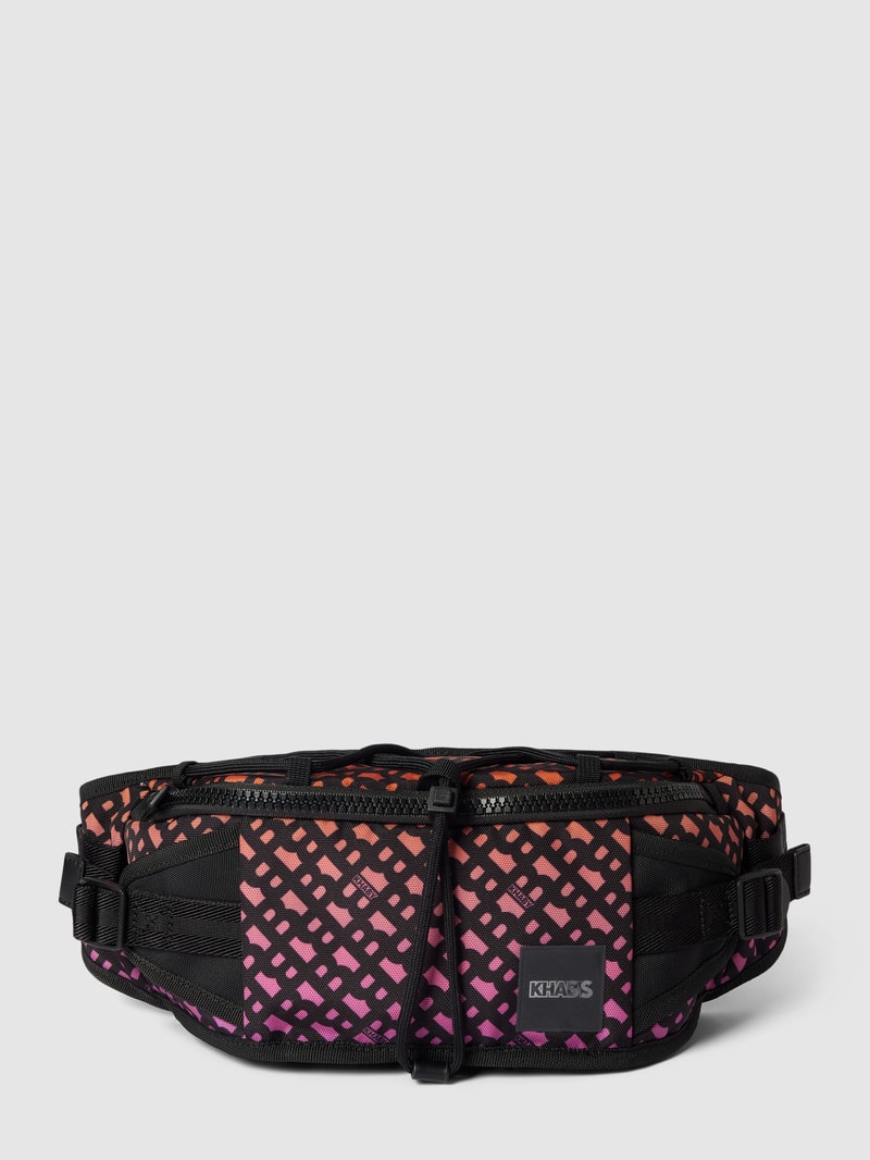 Bauchtasche mit Allover-Logo Modell 'Bumbag' - BOSS x Khaby 2.0 in dunkel orange