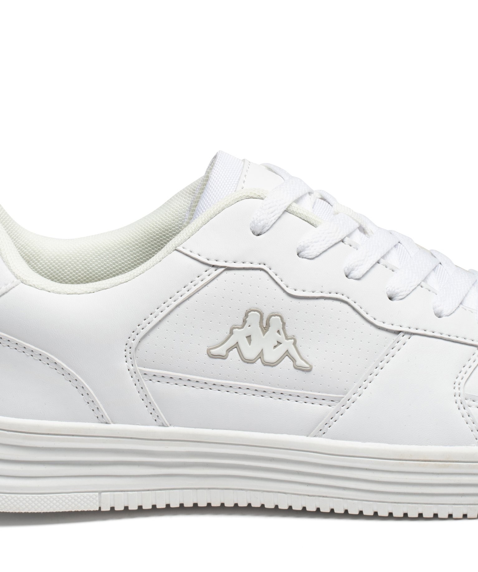 Baskets homme unies à lacets - Kappa blanc | GEMO