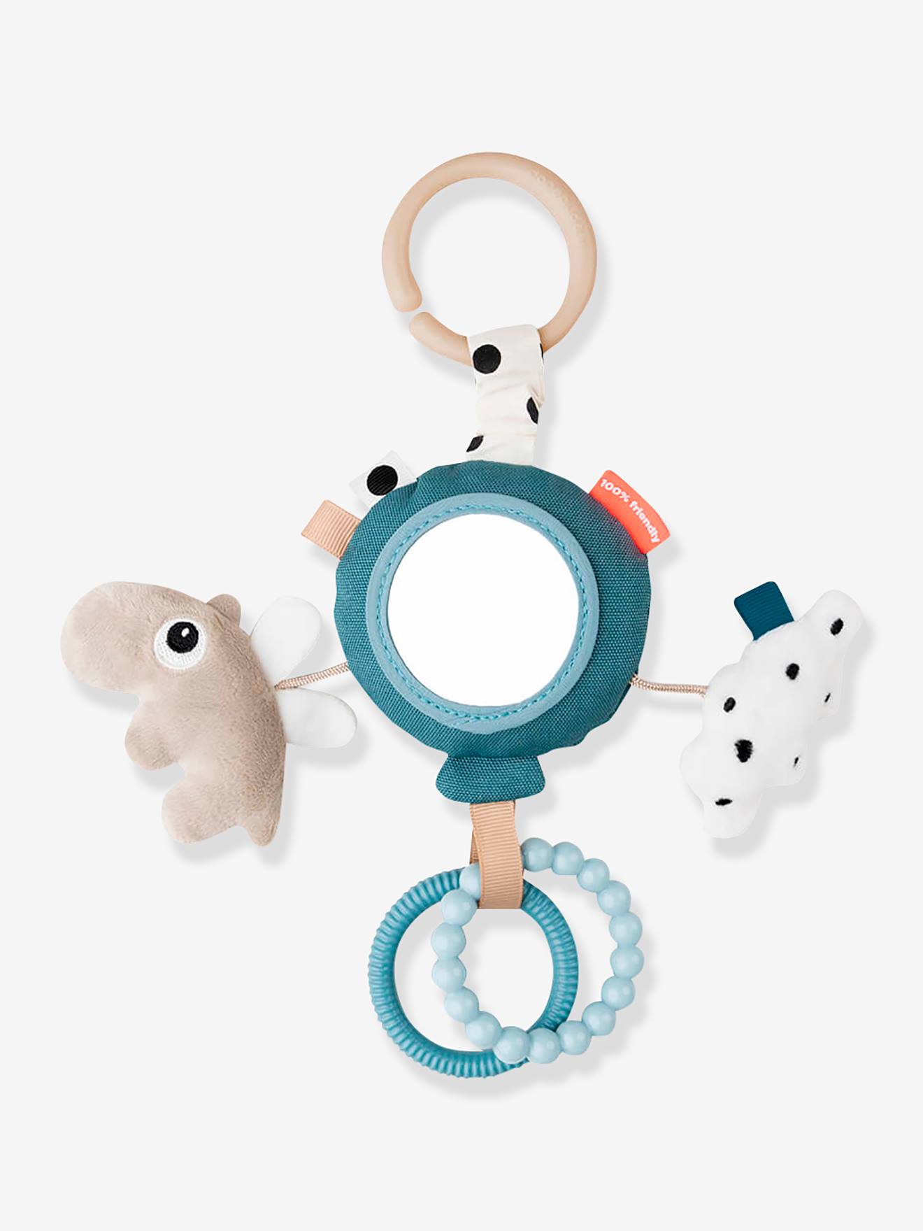 Done by deer Baby Activity-Spiegel To Go Happy Clouds DONE BY DEER - blau