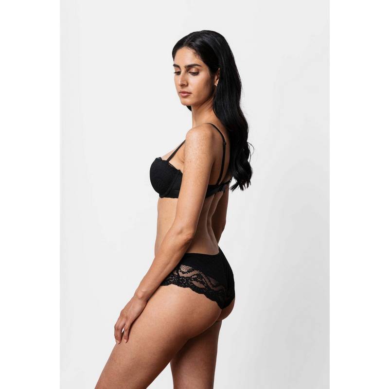 Snocks Hipster mit Spitze aus Bio-Baumwolle Unterhose Damen