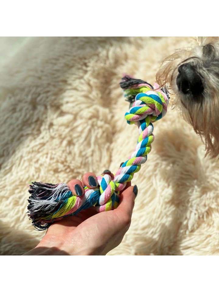 Intirilife 10er Set Hundespielzeug Kauspielzeug in Bunt günstig kaufen onesize