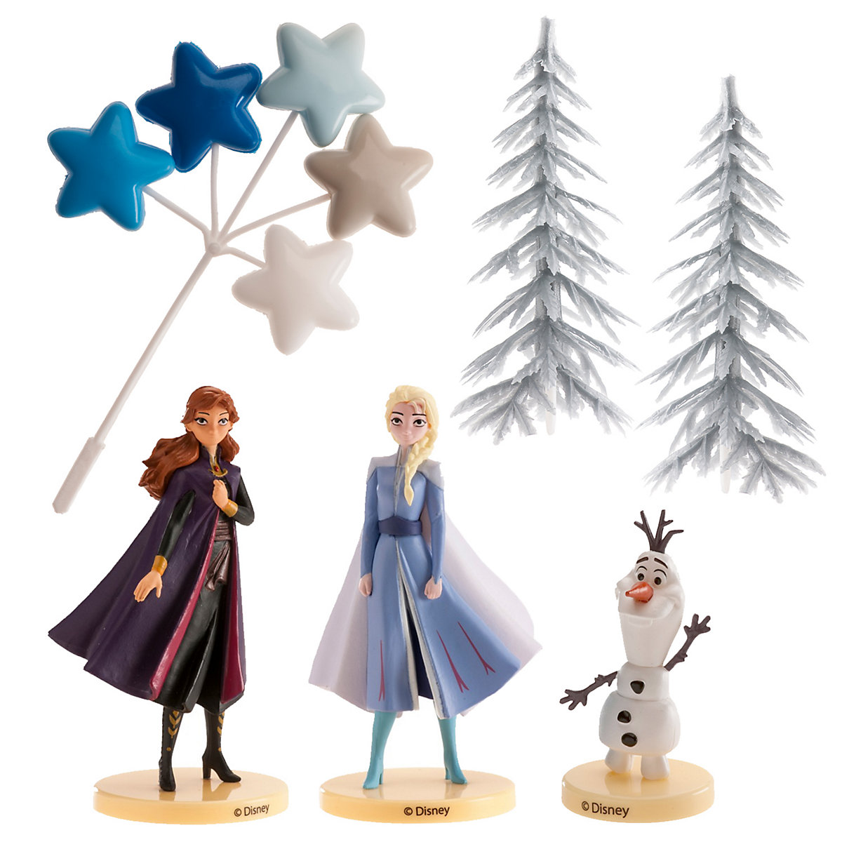 Tortendeko Set Frozen, 6 Teile