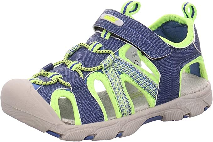 HIGH COLORADO Jungen Sandalen blau Sandaletten, Blau-Grün