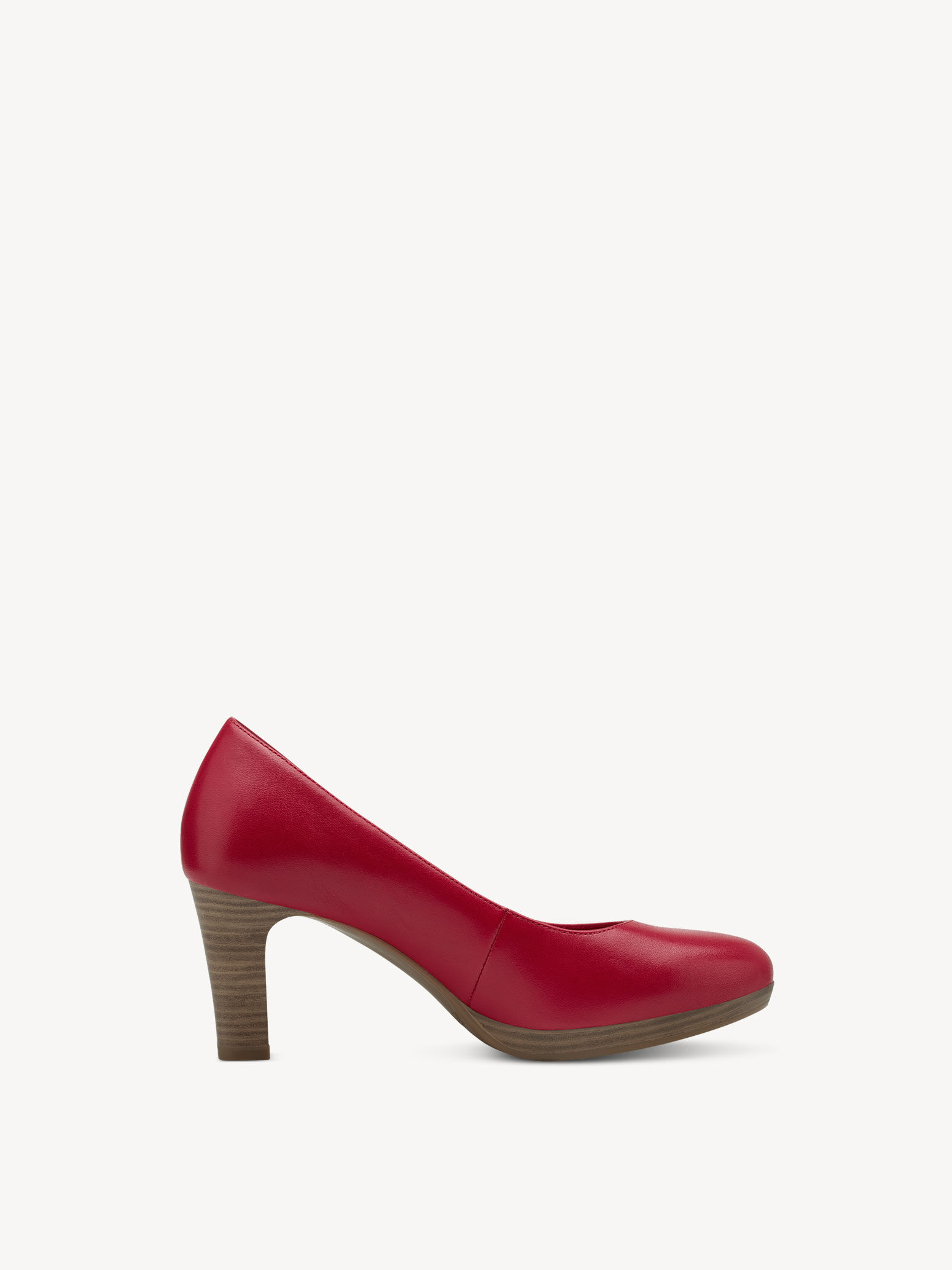 Escarpin en cuir - rouge