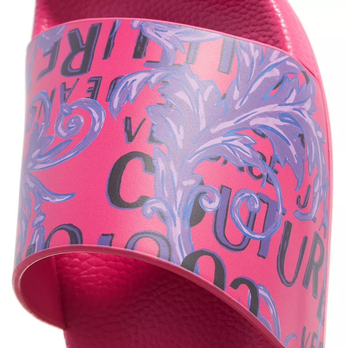 VERSACE Pantoletten lila/pink Slide