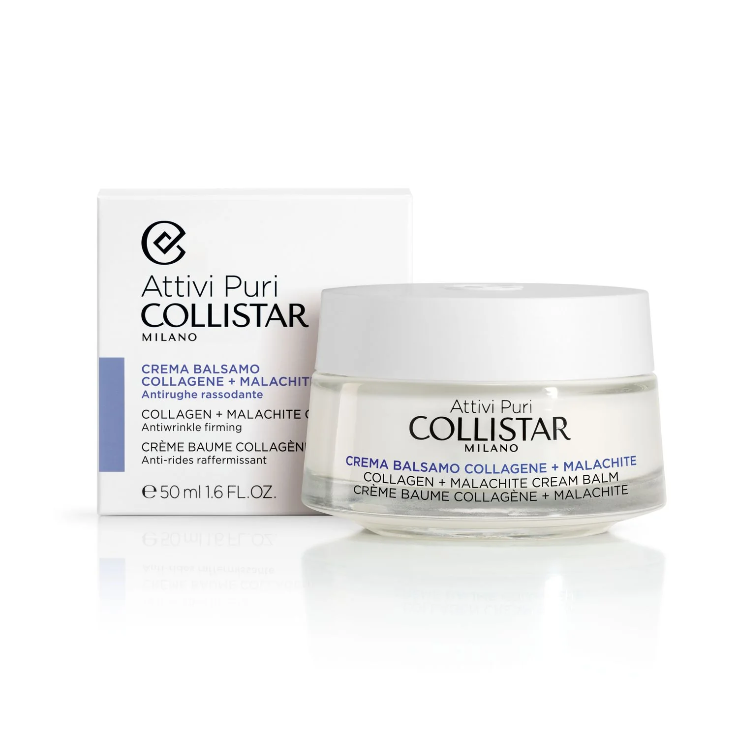 Balsam cremă Pure Actives cu colagen și malachit - tratament facial antirid 24 de ore