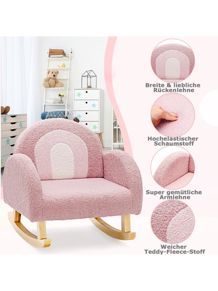 COSTWAY Kindersessel in Rosa günstig kaufen 49 cm