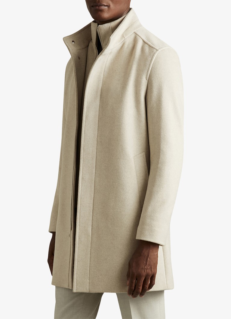 Cappotto Reiss Bhule in misto lana con tasche laterali