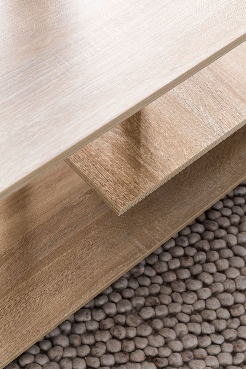 Wohnling Design Couchtisch 105 x 48,5 x 60 cm Sonoma