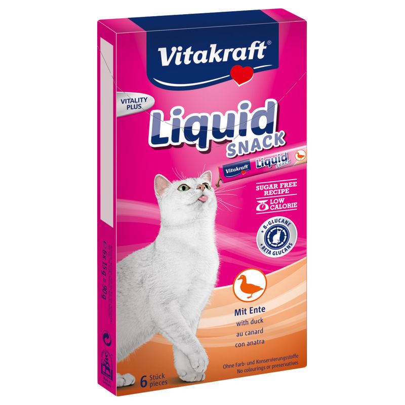 Vitakraft Cat Liquid-Snack mit Ente & ß-Glucane zu TOP-Preisen % | bitiba
