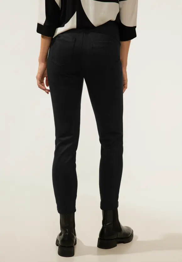 Street One Skinny Hose in Velour Optik