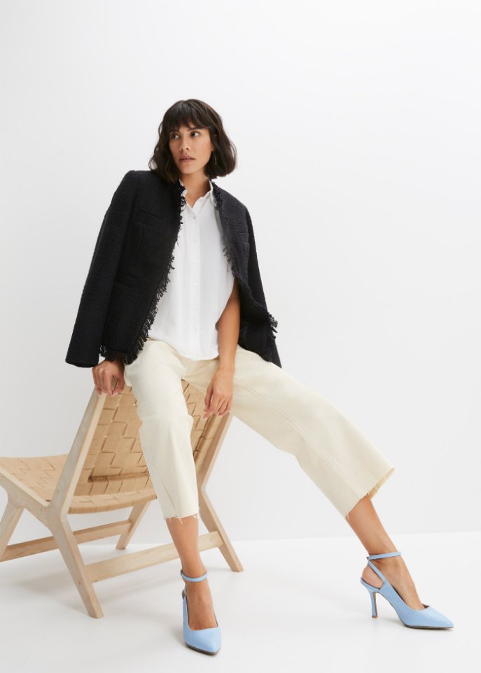 Bluse in Boxy-Form