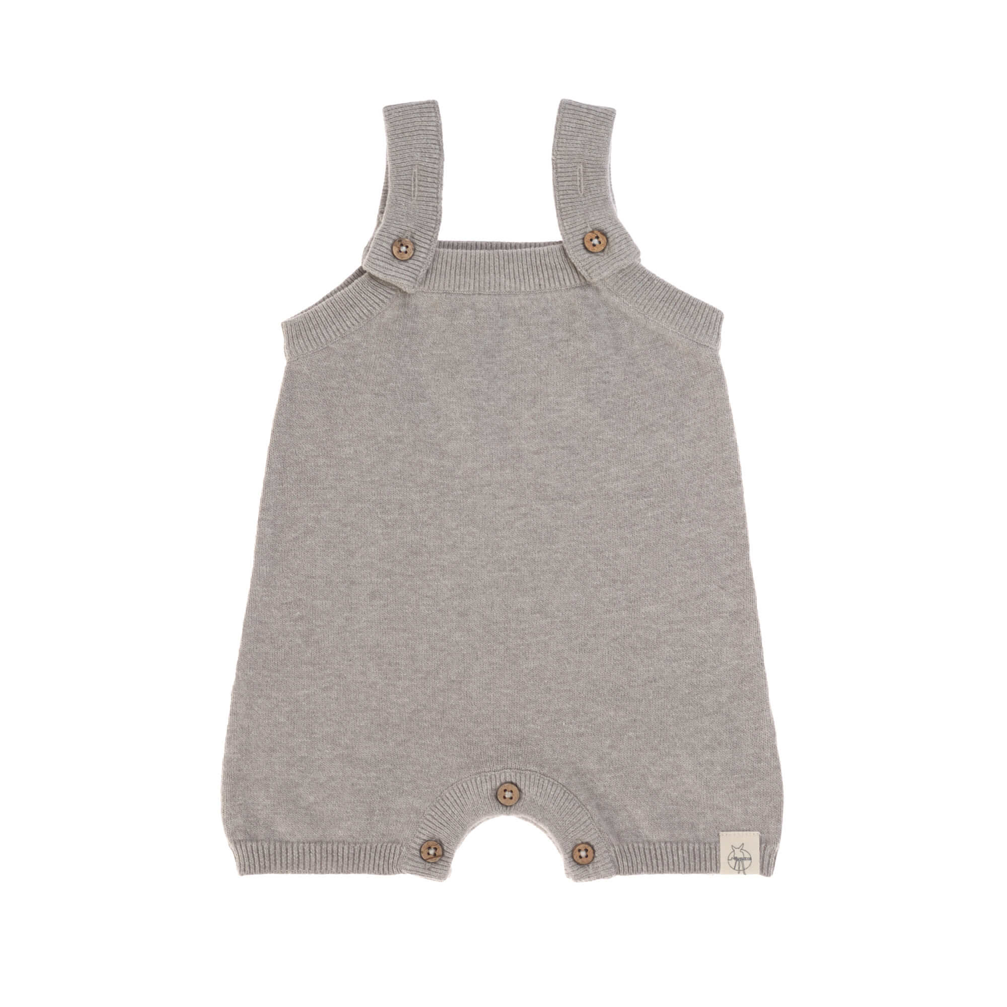 Baby Strampler - gestrickter Jumpsuit, Grau