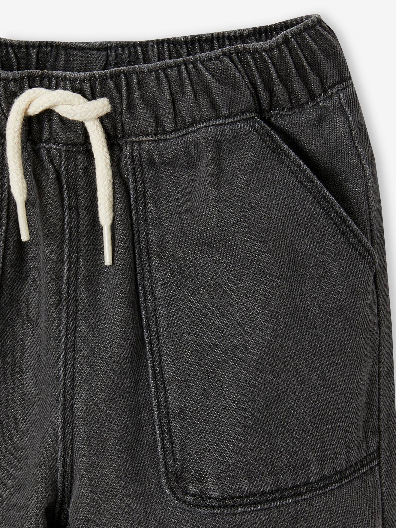 Vertbaudet Baby Jeans mit Schlupfbund - anthrazit
